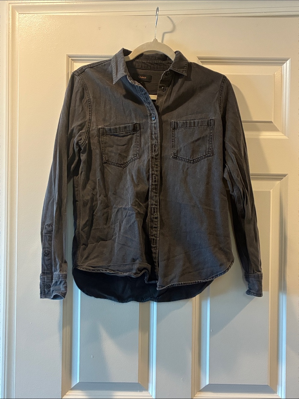 Quince Grey Button-Down Shirt